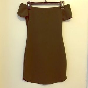 Off the shoulder mini dress